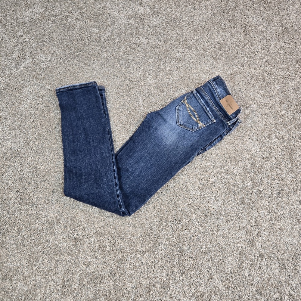 Abercrombie Kids Jeans Size 12‎ Slim Gems Straight dark denim